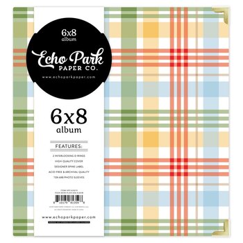 ECHO PARK PAPER ECHO PARK THE HOUSE AT POOH CORNER POOH BEAR PLAID 6X8 ALBUM