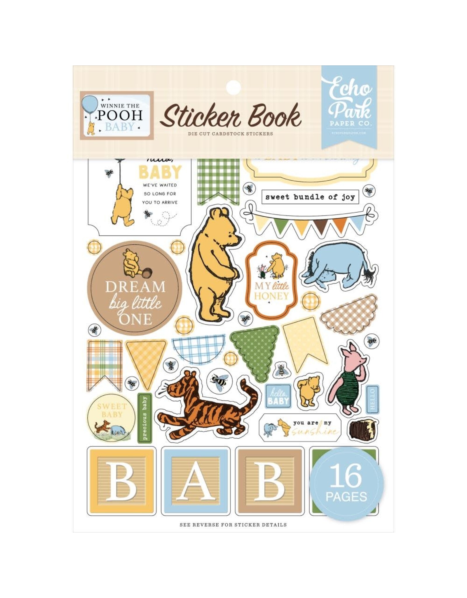 ECHO PARK PAPER ECHO PARK WINNIE THE POOH BABY 6x8 STICKER BOOK