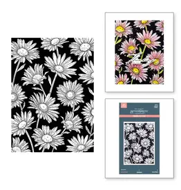SPELLBINDERS SPELLBINDERS BETTERPRESS YANA SMAKULA YANA'S DAISIES COLLECTION DAISY SHOWER PRESS PLATE