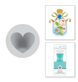 SPELLBINDERS SPELLBINDERS MINI WAX SEALS COLLECTION PUFFY HEART MINI 3D WAX SEAL