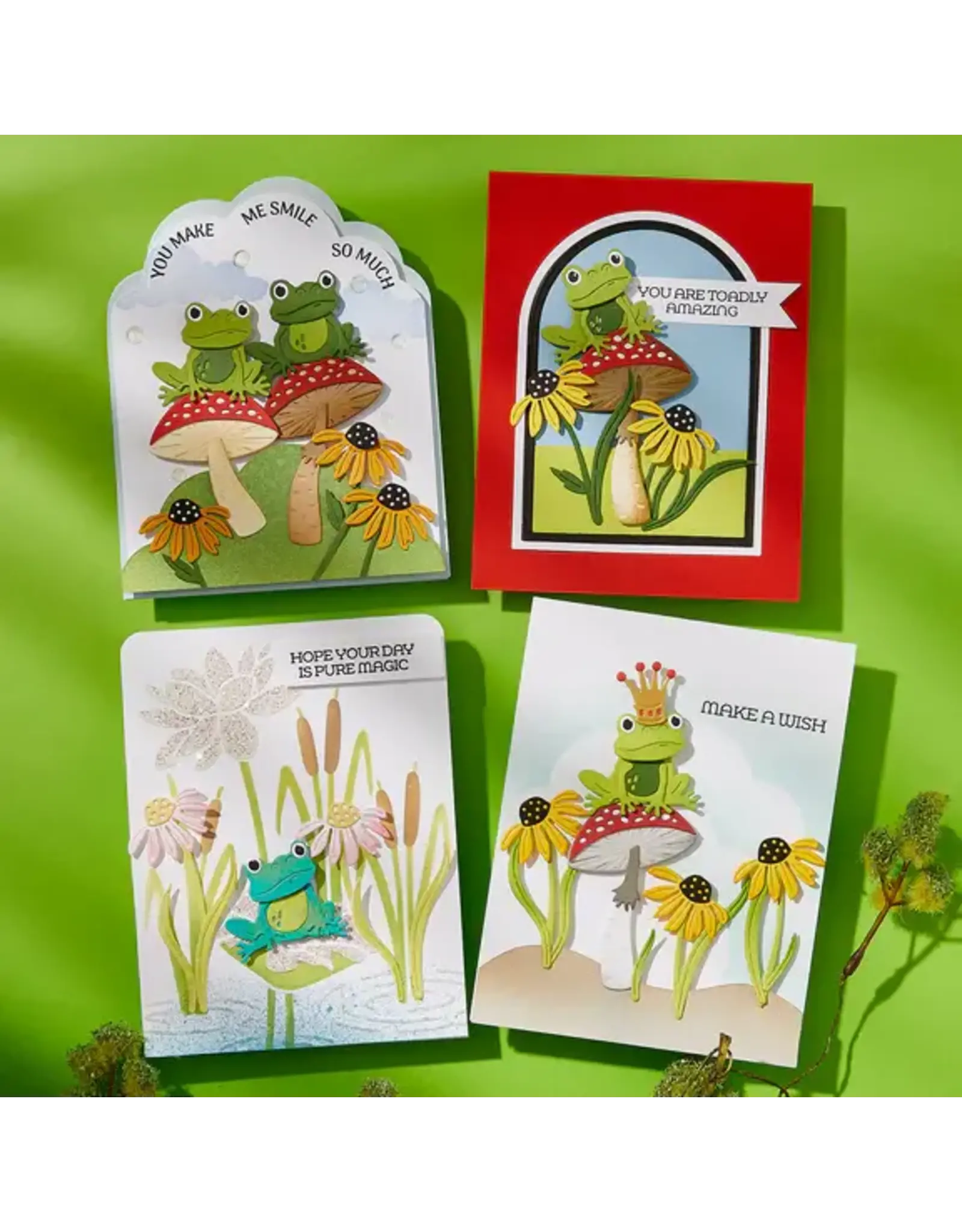 SPELLBINDERS SPELLBINDERS JUMP FOR JOY COLLECTION LILY PAD STENCIL
