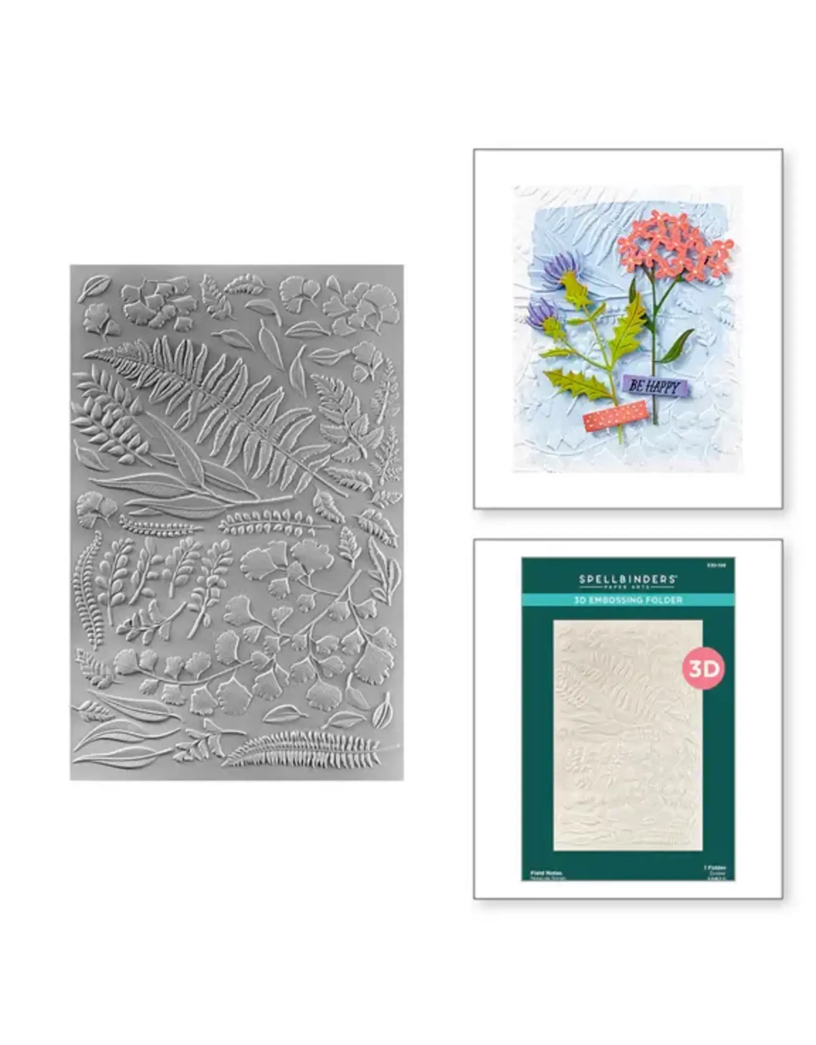 SPELLBINDERS SPELLBINDERS FIELD NOTES COLLECTION FIELD NOTES 3D EMBOSSING FOLDER