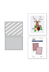 SPELLBINDERS SPELLBINDERS SIMON HURLEY JOYFUL CHRISTMAS COLLECTION CANDY STRIPES ETCHED DIE SET