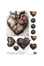 RONRON DESIGNS RONRON DESIGNS COEURS STEAMPUNK RICE PAPER