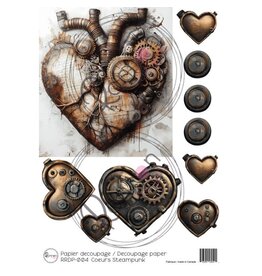 RONRON DESIGNS RONRON DESIGNS COEURS STEAMPUNK RICE PAPER
