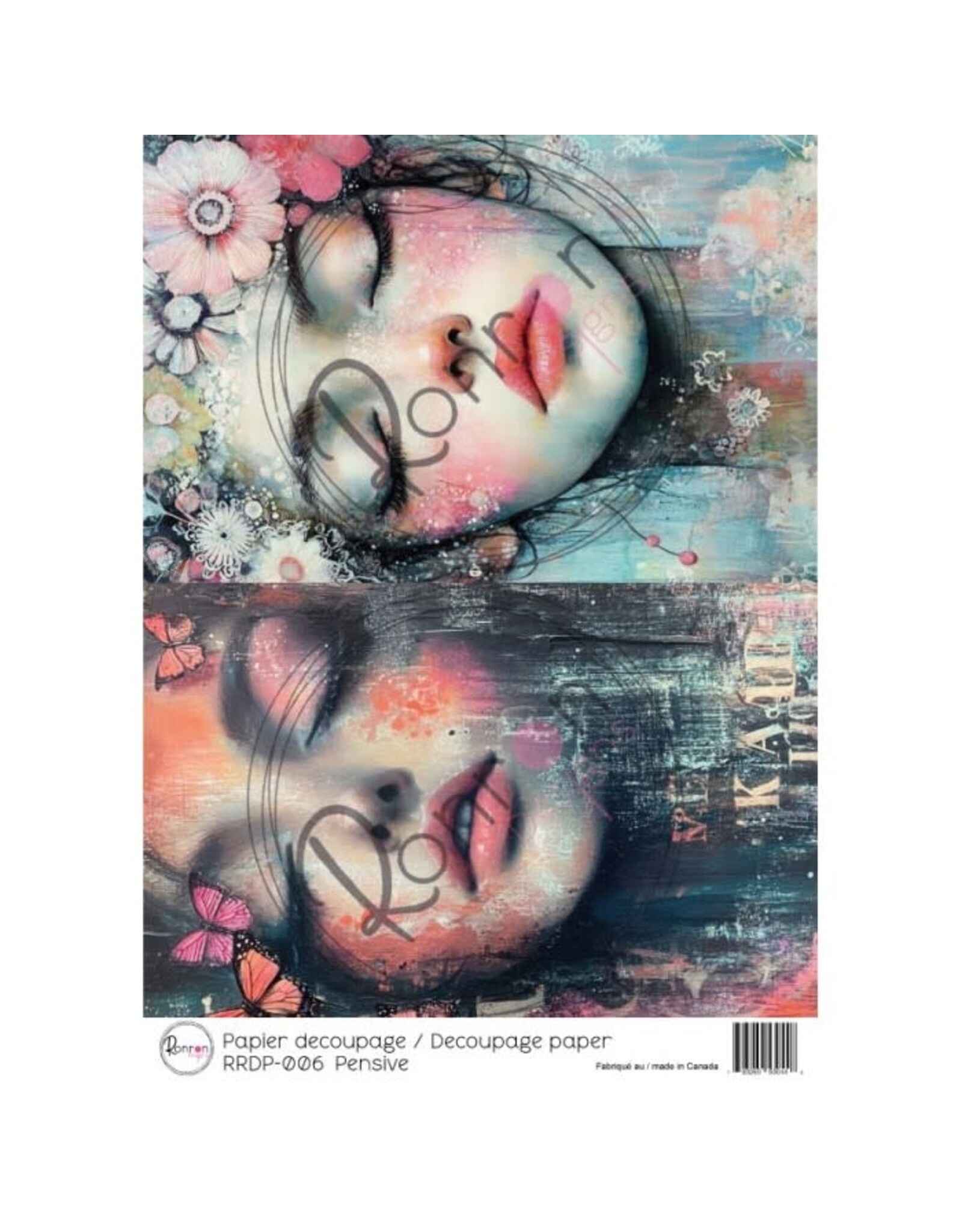 RONRON DESIGNS RONRON DESIGNS PENSIVE RICE PAPER