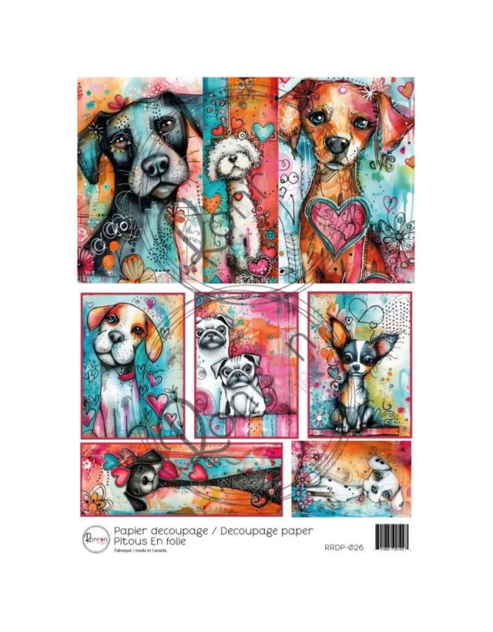 RONRON DESIGNS RONRON DESIGNS PITOUS EN FOLIE RICE PAPER