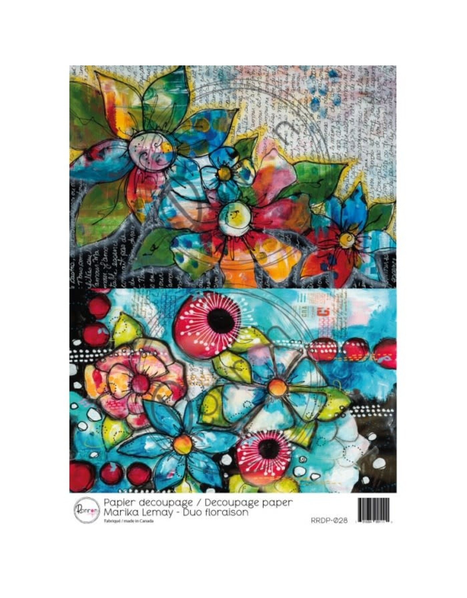 RONRON DESIGNS RONRON DESIGNS MARIKA LEMAY - DUO FLORAISON RICE PAPER