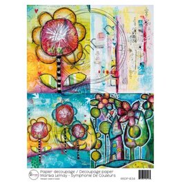RONRON DESIGNS RONRON DESIGNS MARIKA LEMAY - SYMPHONIE DE COULEURS RICE PAPER