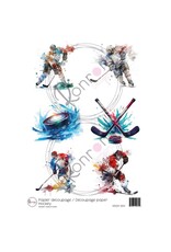 RONRON DESIGNS RONRON DESIGNS HOCKEY RICE PAPER