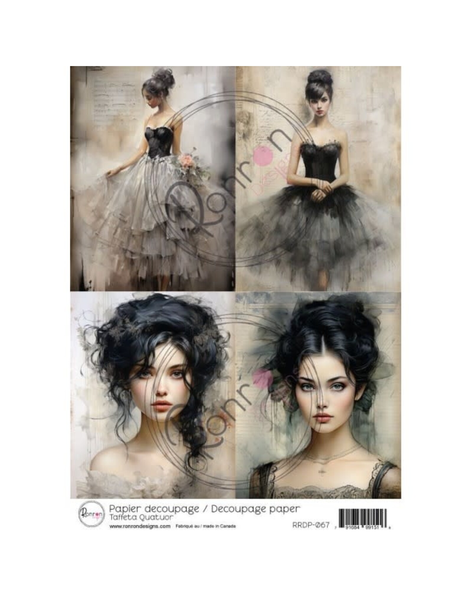 RONRON DESIGNS RONRON DESIGNS TAFFETA QUATUOR RICE PAPER