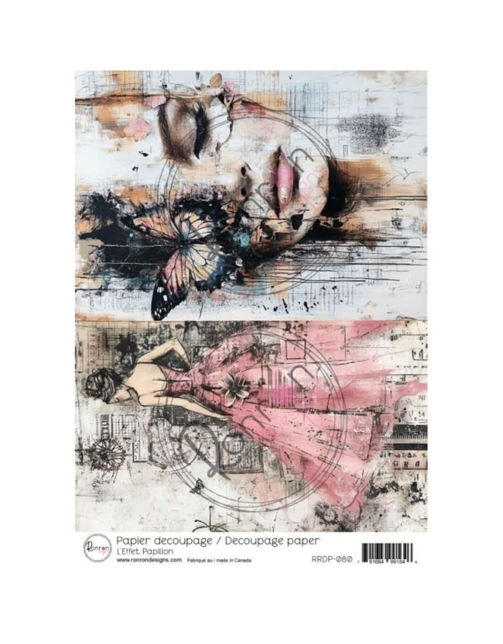 RONRON DESIGNS RONRON DESIGNS L'EFFET PAPILLON RICE PAPER
