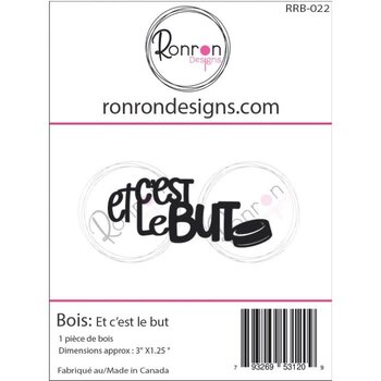 RONRON DESIGNS RONRON DESIGNS ET C'EST LE BUT WOOD PIECES