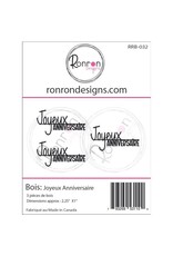 RONRON DESIGNS RONRON DESIGNS JOYEUX ANNIVERSAIRE WOOD PIECES
