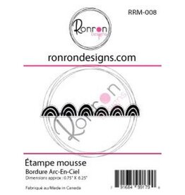 RONRON DESIGNS RONRON DESIGNS BORDURE ARC-EN-CIEL FOAM STAMP