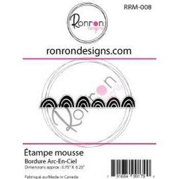 RONRON DESIGNS RONRON DESIGNS BORDURE ARC-EN-CIEL FOAM STAMP
