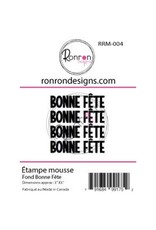 RONRON DESIGNS RONRON DESIGNS FOND BONNE FÊTE FOAM STAMP