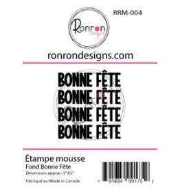 RONRON DESIGNS RONRON DESIGNS FOND BONNE FÊTE FOAM STAMP