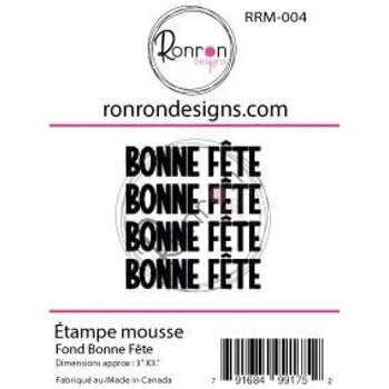 RONRON DESIGNS RONRON DESIGNS FOND BONNE FÊTE FOAM STAMP