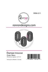 RONRON DESIGNS RONRON DESIGNS OVALES RÉTRO FOAM STAMP