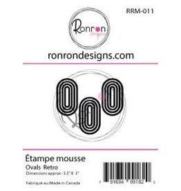 RONRON DESIGNS RONRON DESIGNS OVALES RÉTRO FOAM STAMP