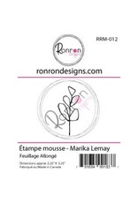 RONRON DESIGNS RONRON DESIGNS MARIKA LEMAY - FEUILLAGE ALLONGÉ FOAM STAMP
