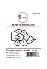 RONRON DESIGNS RONRON DESIGNS MARIKA LEMAY - FLEUR DYNAMIQUE FOAM STAMP