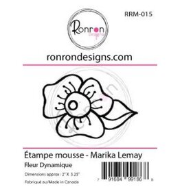 RONRON DESIGNS RONRON DESIGNS MARIKA LEMAY - FLEUR DYNAMIQUE FOAM STAMP