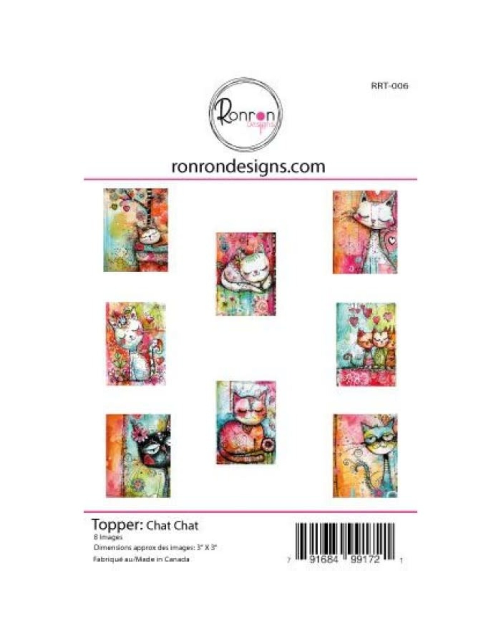 RONRON DESIGNS RONRON DESIGNS CHAT CHAT TOPPERS
