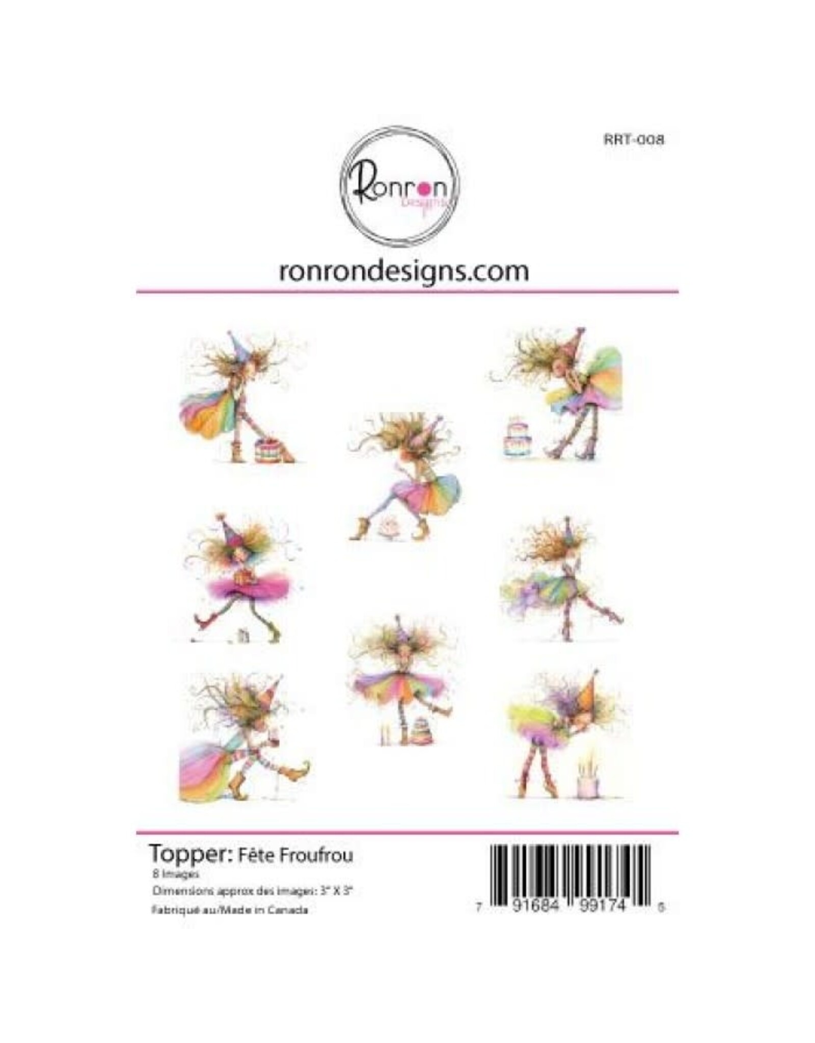 RONRON DESIGNS RONRON DESIGNS FÊTE FROUFROU TOPPERS