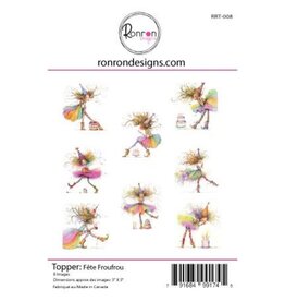 RONRON DESIGNS RONRON DESIGNS FÊTE FROUFROU TOPPERS