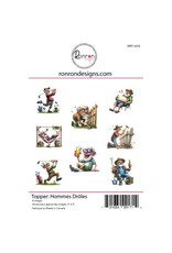 RONRON DESIGNS RONRON DESIGNS HOMMES DRÔLES TOPPERS
