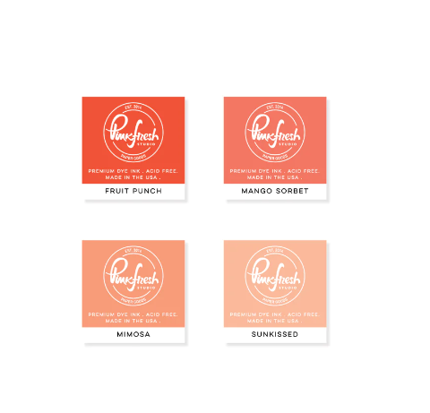 PINKFRESH PINKFRESH STUDIO CHASING SUNSETS PREMIUM DYE CUBE INK PADS 4/PK