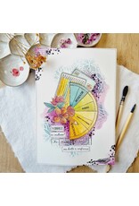CHOU & FLOWERS CHOU & FLOWERS COLLECTION VIBRATIONS POCHOIR KALEIDOSCOPE STENCIL