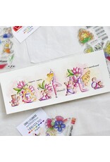 CHOU & FLOWERS CHOU & FLOWERS COLLECTION VIBRATIONS LES CHATONS YOGA A6 CLEAR STAMP SET