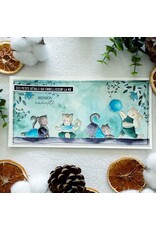 CHOU & FLOWERS CHOU & FLOWERS COLLECTION VIBRATIONS LES CHATONS YOGA A6 CLEAR STAMP SET