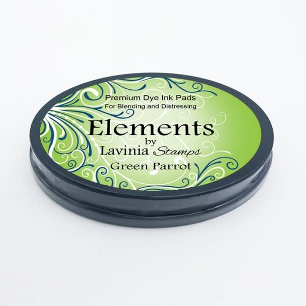 LAVINIA STAMPS LAVINIA ELEMENTS GREEN PARROT PREMIUM DYE INK PADS