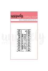 UNIQUELY CREATIVE UNIQUELY CREATIVE VINTAGE BUS TICKET MINI CLEAR STAMP