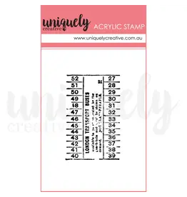 UNIQUELY CREATIVE UNIQUELY CREATIVE VINTAGE BUS TICKET MINI CLEAR STAMP