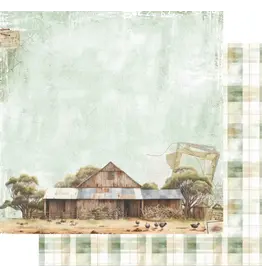 UNIQUELY CREATIVE UNIQUELY CREATIVE ECHOES OF THE OUTBACK SHEARER'S SHACK 12x12 CARDSTOCK