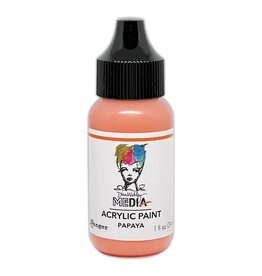 RANGER RANGER DINA WAKLEY MEDIA ACRYLIC PAINT PAPAYA 1OZ