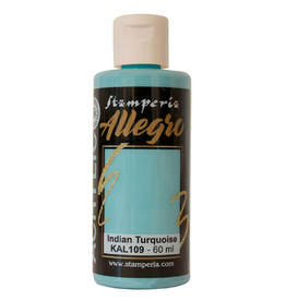 STAMPERIA STAMPERIA ALLEGRO PAINT 60ML INDIAN TURQUOISE