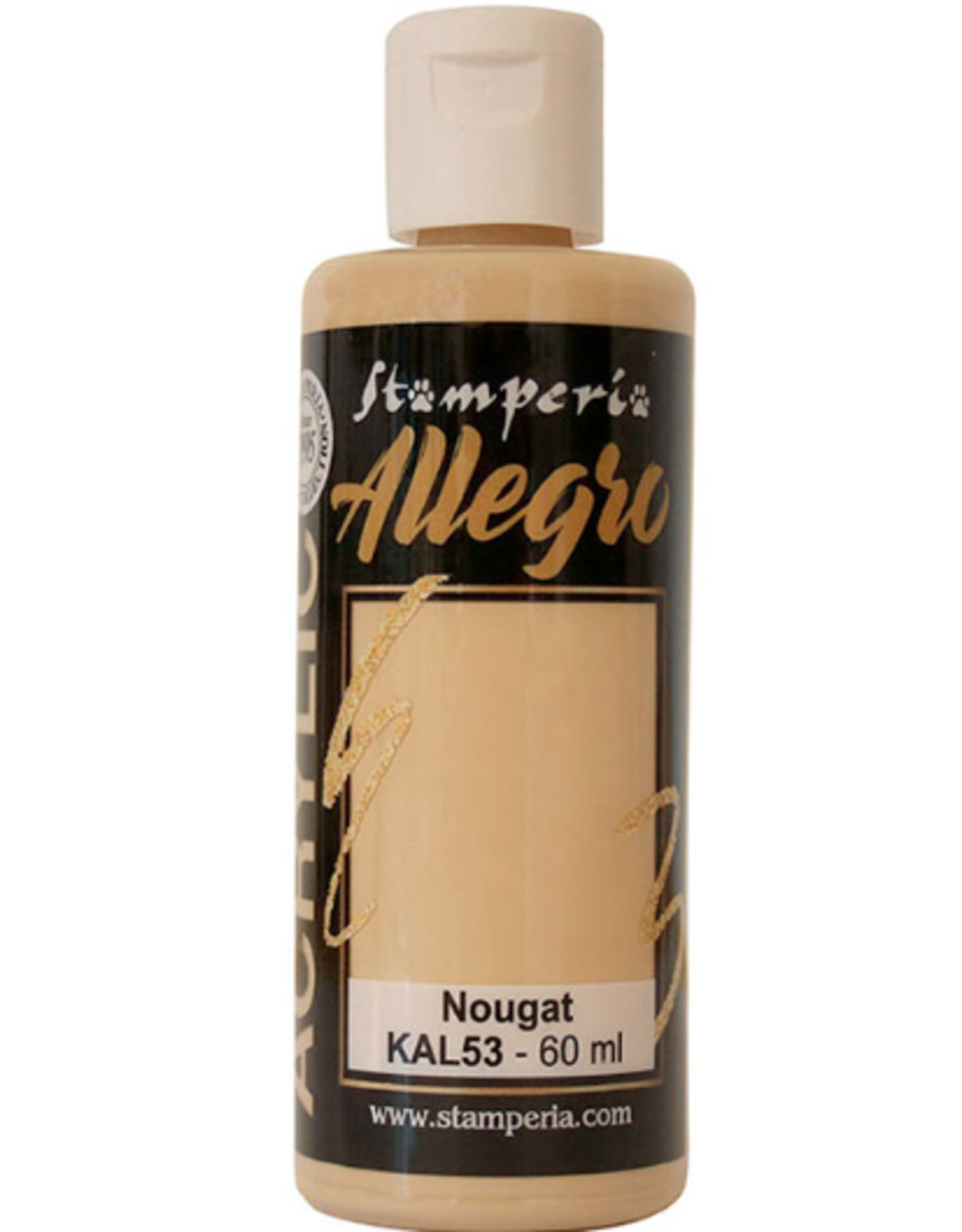 STAMPERIA STAMPERIA ALLEGRO PAINT NOUGAT 60ML