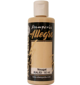STAMPERIA STAMPERIA ALLEGRO PAINT NOUGAT 60ML