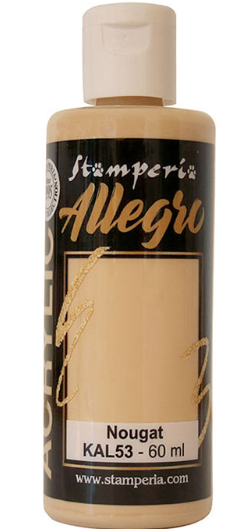 STAMPERIA STAMPERIA ALLEGRO PAINT NOUGAT 60ML