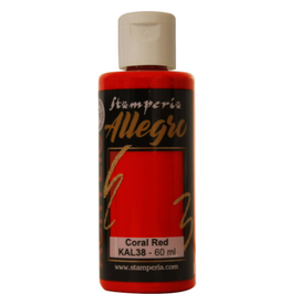 STAMPERIA STAMPERIA ALLEGRO PAINT 60ML CORAL RED