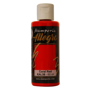 STAMPERIA STAMPERIA ALLEGRO PAINT 60ML CORAL RED