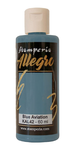 STAMPERIA STAMPERIA ALLEGRO PAINT 60ML BLUE AVIATION