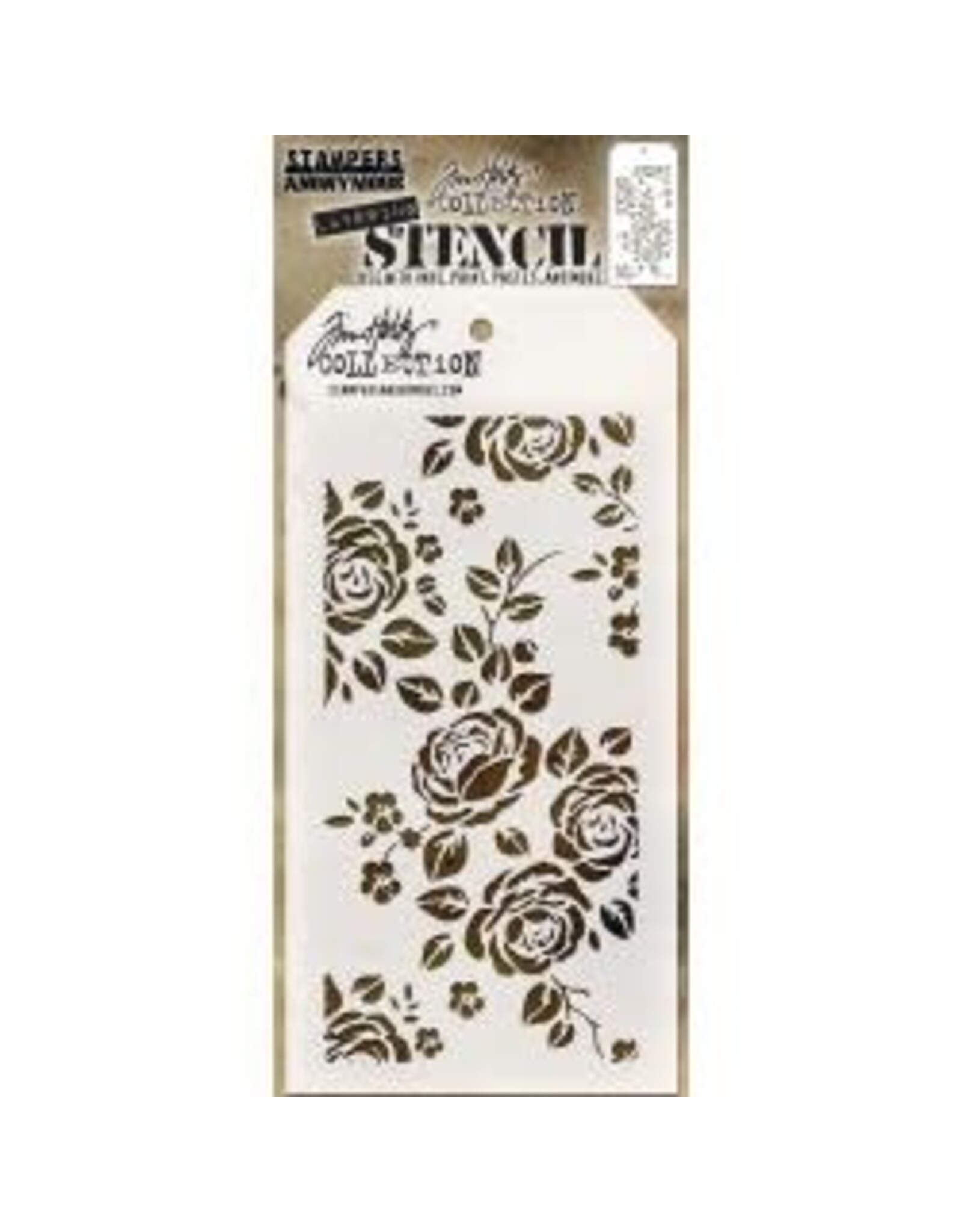 STAMPERS ANONYMOUS STAMPERS ANONYMOUS TIM HOLTZ ROSES LAYERING STENCIL