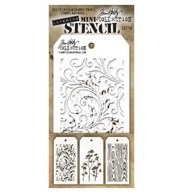 STAMPERS ANONYMOUS STAMPERS ANONYMOUS TIM HOLTZ MINI LAYERED STENCIL SET #10 3PK